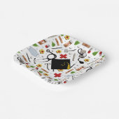 Afstuderen van de verpleegschool papieren bordje (Gebogen)