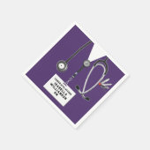 Afstuderen van de verpleegschool servet (Hoek)