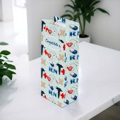 Afstuderen van de verpleegschool wijn cadeautas