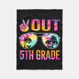 Afstuderen van de vijfde klas van de kleurstof fleece deken