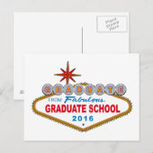 Afstuderen van Fabulous Afstuderen School 2016 (Ve Aankondigingskaart (Voorkant / Achterkant)