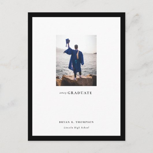 Afstuderen van galerij Lijst Aankondiging Briefkaa (Voorkant)