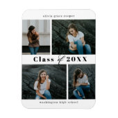 Afstuderen van geraffineerd collage, EDITABLE KLEU Magneet (Verticaal)