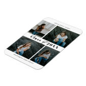 Afstuderen van geraffineerd collage, EDITABLE KLEU Magneet (Linkerzijde)