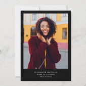 afstuderen van het moderne kalligrafiescript kaart (Achterkant)