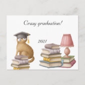 Afstuderen van kattenkattenstudent Aankondiging Br (Voorkant)