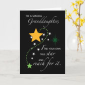 Afstuderen van kleindochter Ster Gefeliciteerd Kaart (Gele Bloem)