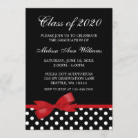 Afstuderen van Red Bow Polka Dots