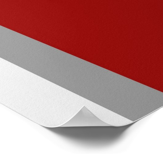 Afstuderen van Red & Silver School Lijst Poster (Hoek)