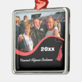 Afstuderen van Red Tassel Metalen Ornament (Links)