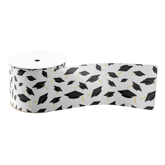 Afstuderen van school gefeliciteerd grosgrain lint (Spoel)