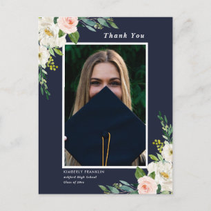 Afstuderen van tuinbouw Foto: Dank u Briefkaart
