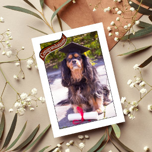 Afstuderen van Vet School Dog Kaart