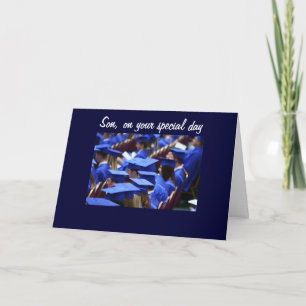 AFSTUDEREN VAN ZOON GEFELICITEERD KAART