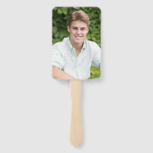 Afstuderen ventilator Afstuderen twee grote foto's Handwaaier (Achterkant)