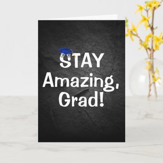 Afstuderen Verbluffende tekst met bril Kaart (Gele Bloem)