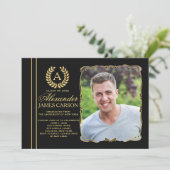 Afstuderen Verfijnde foto Afstuderen Aankondiging/ Kaart (Staand voorkant)