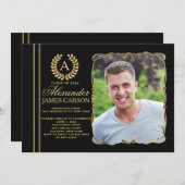 Afstuderen Verfijnde foto Afstuderen Aankondiging/ Kaart (Voorkant / Achterkant)