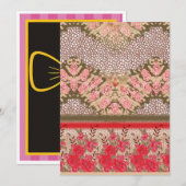 Afstuderen, Verjaardag & Vakantie Aankondiging Kaa (Voorkant / Achterkant)