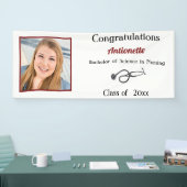 Afstuderen, Verpleegkundige, RN, Stethoscoop Spandoek (Beurs)