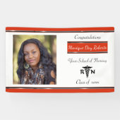 Afstuderen, Verpleegschool, Caduceus, Aangepast Spandoek (Horizontaal)