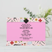 Afstuderen verpleegschool kaart (Staand voorkant)