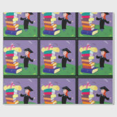 Afstuderen verzamelpapier cadeaupapier (Vlak)