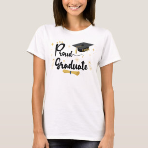 Afstuderen  Vet Afstuderen Zwarte-tekstfamilie T-shirt