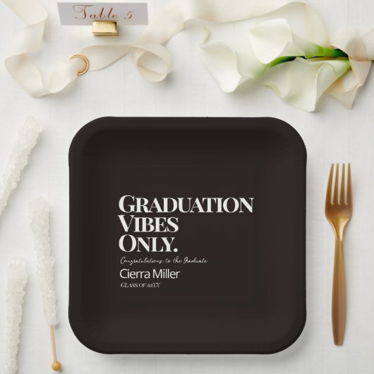 Afstuderen vibes alleen papier Bord (Huwelijk)