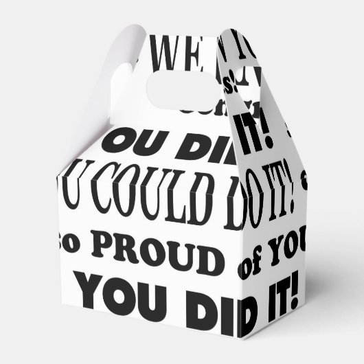 Afstuderen Vierbox Bedankdoosjes (Voorkant Zijde)