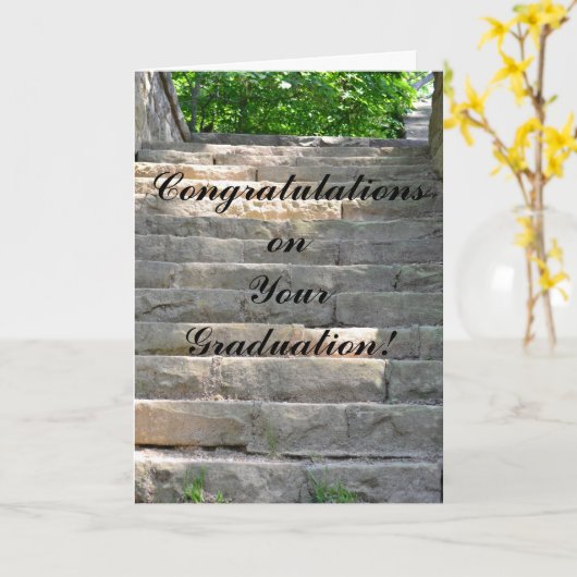 Afstuderen vieren kaart (Gele Bloem)