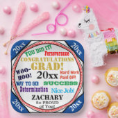 Afstuderen vieren Schoolkleuren personaliseren Papieren Bordje (Feest)