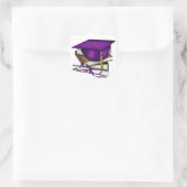 Afstuderen Vierkante Sticker (Tas)