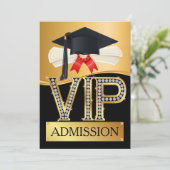 AFSTUDEREN VIP-toegang Kaart (Staand voorkant)