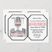 Afstuderen Vocabulaire Uitnodiging (Voorkant / Achterkant)