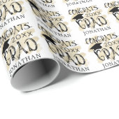 Afstuderen voegt Afstudeerder jaar aangepaste kleu Cadeaupapier (Rol Hoek)