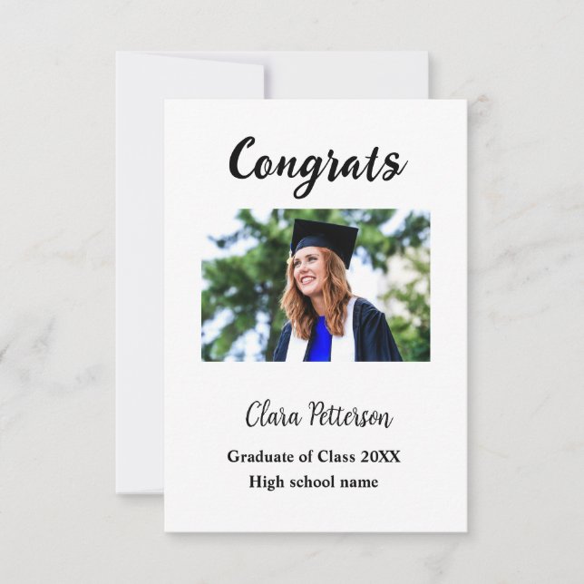 Afstuderen voegt naamklasse van 20xx congrats toe  (Voorkant)