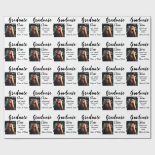 Afstuderen voegt naamklasse van 20xx congrats toe cadeaupapier