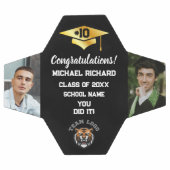 Afstuderen Voetbal Custom Foto & Naam Keepsake (Enkel)