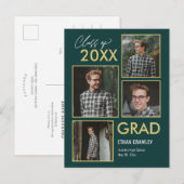 Afstuderen voor bewerkbare galerij bewerken briefkaart (Voorkant / Achterkant)