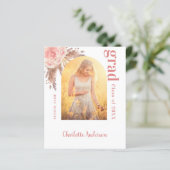 Afstuderen voor de begrotingspampagnes blush dank  (Staand voorkant)