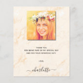 Afstuderen voor de begrotingspampagnes blush dank  (Achterkant)