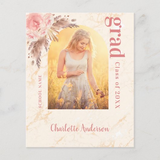 Afstuderen voor de begrotingspampagnes blush dank  (Voorkant)