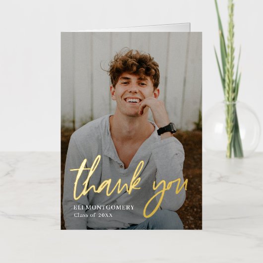 Afstuderen voor gebilde Word-FOLIE - Hartelijk dan Folie Wenskaart (Voorkant)