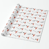 Afstuderen voor gepersonaliseerde Cute Crawfish Cadeaupapier (Uitgerold)