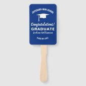 Afstuderen voor je schoolkleur Afstuderen Foto Handwaaier (Voorkant)