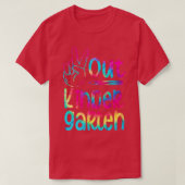 Afstuderen voor Kindergarten - Verf Afgelopen dag T-shirt (Design voorkant)