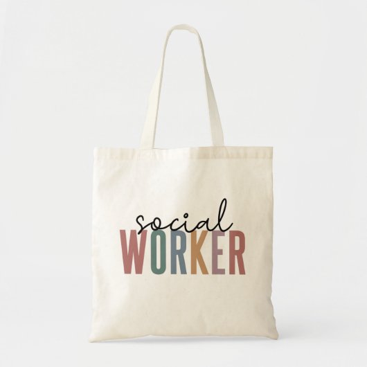 Afstuderen voor maatschappelijk werkers tote bag (Voorkant)
