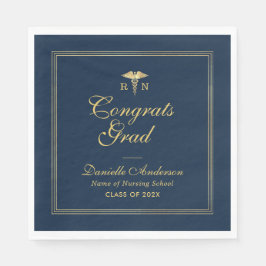 afstuderen voor marine- en goudverpleging servet