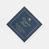 afstuderen voor marine- en goudverpleging servet (Hoek)